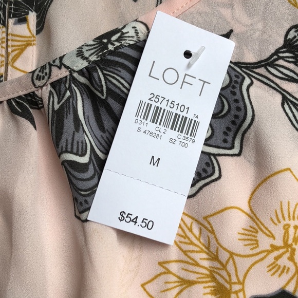 Loft Flutter Sleeve Peplum Blouse - Picture 3 of 4